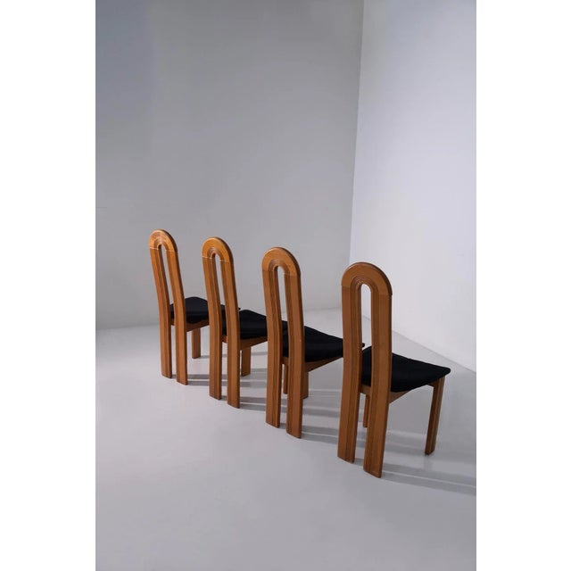 Postmodern Italian Chairs attributed to Mobilgirgi, 1980s, Set of 4 For Sale - Image 9 of 9