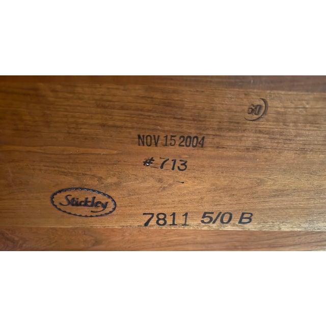 Stickley LaRochelle Queen Sleigh Bed; Solid Cherry; Stickley Marking; Discontinued; Highly Collectible For Sale - Image 13 of 15