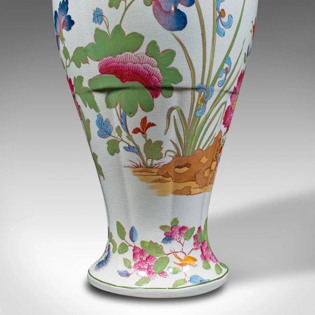 1920s Antique English Ceramic Baluster Posy Vase For Sale - Image 10 of 13