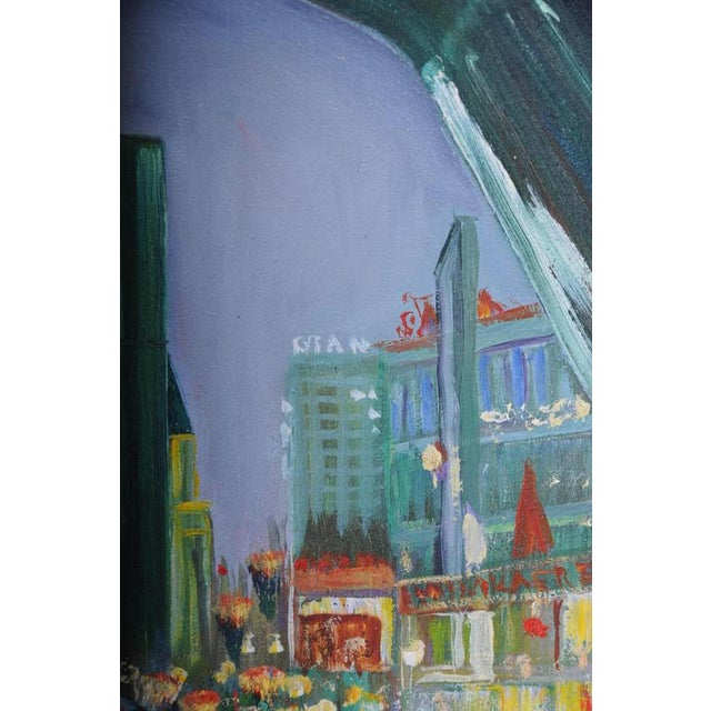 A. Zaher, Berlin City West View, Kudamm / Kurfürstendamm, Oil on Canvas For Sale - Image 14 of 18