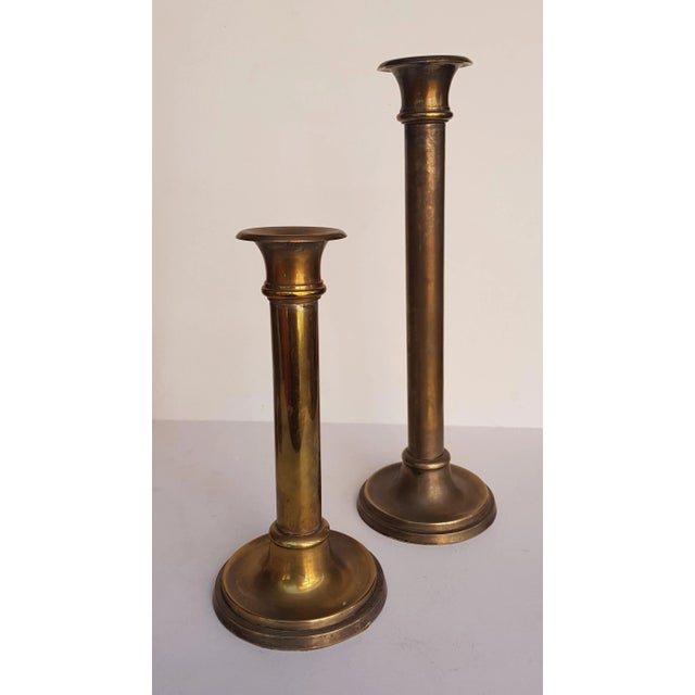 Brass Candleholders, 1960s, Set of 4 For Sale - Image 4 of 5