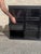 Late 20th Century Industrial Black Steel Nine-Door Glass-Front Apothecary or File Cabinet For Sale - Image 4 of 11