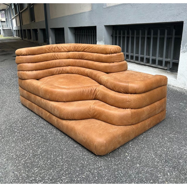 Modern Model DS1025 Modular Sofa in Brown Leather by Ubald Klug for de Sede, 2000s, in Flawless conditions. Designed from...