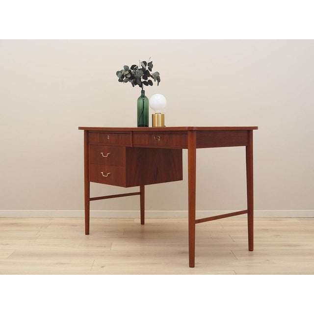 Danish Teak Desk, 1960s For Sale - Image 3 of 15