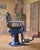 Blue Barber Chair For Sale - Image 3 of 6