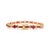 Metal Vintage-Style 14k Yellow Gold Link Bracelet With 7.02 CTW Oval & Baguette Rubies For Sale - Image 7 of 13