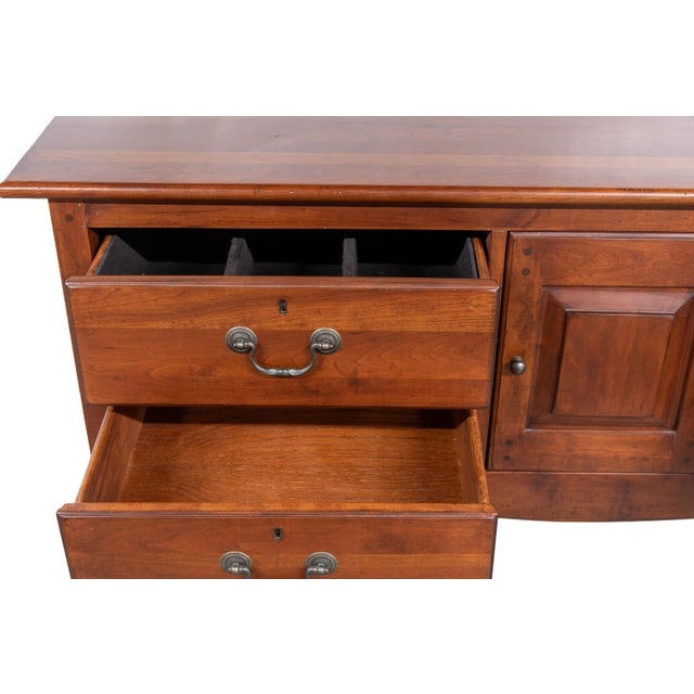 Wood Vintage Lexington Bob TimberLake Qual Hunter's Sideboard Buffet & Matching Mirror | For Sale - Image 7 of 11
