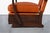 Vintage French Art Deco Leather and Walnut Lounge Chairs, 1940s For Sale - Image 11 of 14