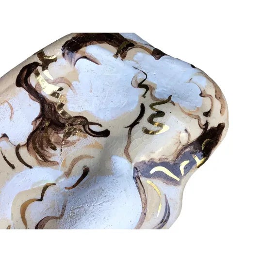 Vintage Late 20th Century Handmade Angel Pottery Centerpiece Vessel Signed For Sale In Pittsburgh - Image 6 of 11