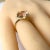 Metal Cushion-Shaped Morganite Diamond 4.50 Carat 14 Karat Yellow Gold Halo Setting Ring Finger Size 6.75 For Sale - Image 7 of 11