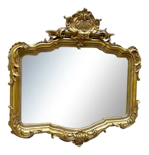 19th Century French Rococo Gilt Mirror