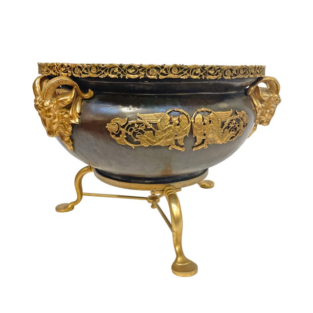 19th Century An American Gilt & Patinated Bronze Jardiniere For Sale - Image 5 of 5