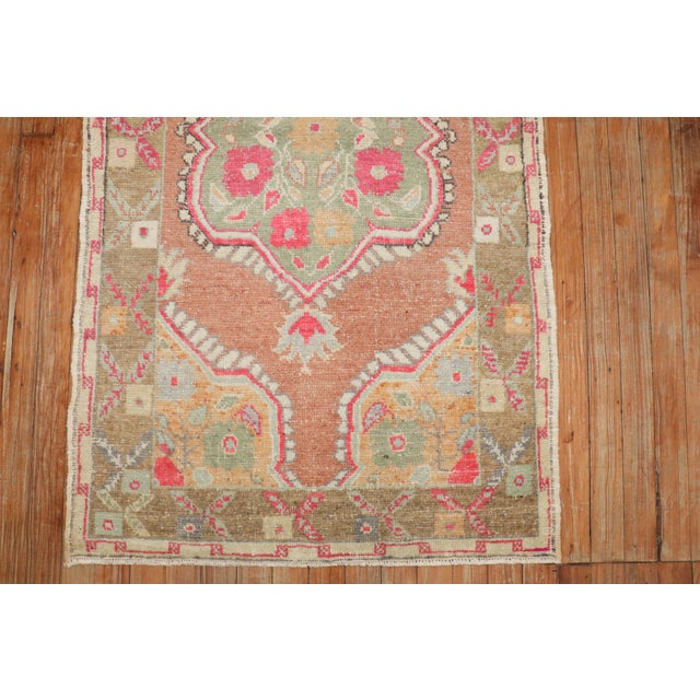Vintage Turkish Oushak Throw Rug - 2'8" x 4'9" For Sale - Image 4 of 7