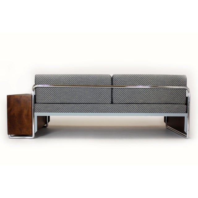 Bauhaus Tubular Steel Sofa by Robert Slezak, 1930s For Sale - Image 9 of 18