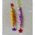 Metal Vintage Swirl Glass Icicle Ornaments – Yellow & Purple, Rhinestone Stars, Set of 2 - 6" For Sale - Image 7 of 7