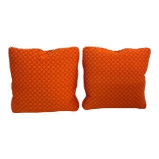 Bernhardt Patterned Feather Down Throw Pillows, Pair For Sale
