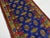 Cobalt Blue Turkmen-Style Mori Gul Wool Runner Rug, 2'8" X 9'3" For Sale - Image 6 of 15