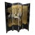 Asian Room Divider Crane & Gold Leaf Four-Panel Screen For Sale