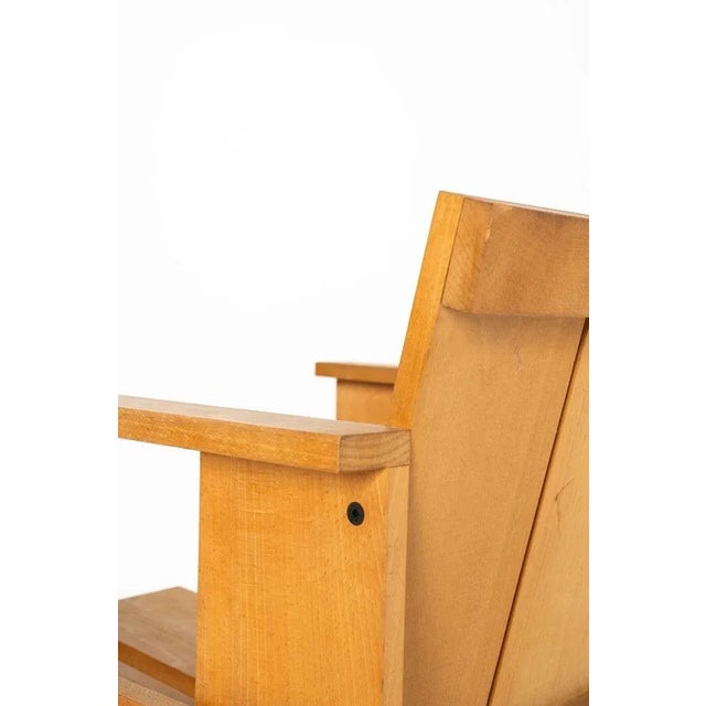 Beige Crate Chair by Gerrit Rietveld for Cassina, Netherlands, 1930s For Sale - Image 8 of 12