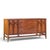 Broyhill Brasilia Mid Century Walnut and Brass Credenza and Hutch The credenza measures: 56 wide x 17 deep x 28 inches...