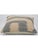 Arteverk Sand & Slate Gray Stepped Block Kilim Throw Pillow 17" X 17", Handwoven Afghan Wool For Sale - Image 4 of 4