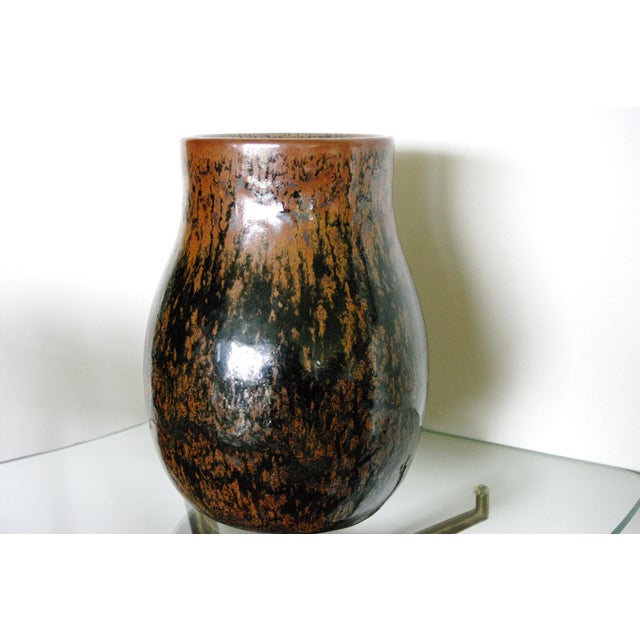 Brown Large Vase by Horst Kerstan for Kandern Studio, Germany, 1985 For Sale - Image 8 of 8