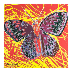1986 Carnegie Museum of Art After Andy Warhol "Butterfly" Lithograph