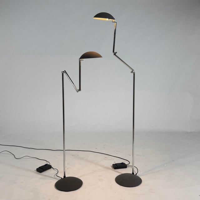 Pair of Herbert H. Schultes "Orbis" Floor Lamps by ClassiCon For Sale - Image 9 of 12