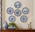 French Country Vintage Mid 20th Century Blue and White Faience Delft Plate For Sale - Image 3 of 13