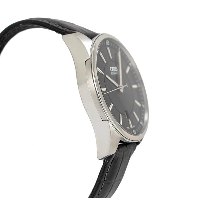 Oris Artix Date 42mm 0173376424034-0752181fc Black Dial Steel Automatic Watch For Sale - Image 4 of 8