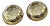 1970s High Quality Costume Jewelry Gilt Metal Stud Italian Clip on Earrings For Sale