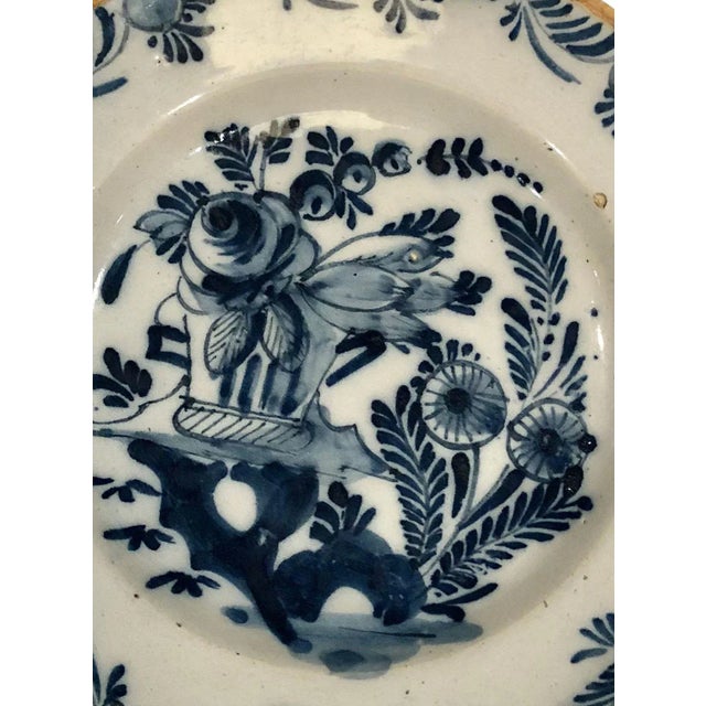 Traditional Antique 18th Century Delft Decorative Plate For Sale - Image 3 of 5
