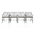 Set of Four Brown Jordan-Style Neoclassical Garden Armchairs For Sale