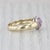 Metal 0.46ctw Pink Sapphire Pave Heart Cluster Ring 14k Yellow White Gold Size 6.75-7 For Sale - Image 7 of 7
