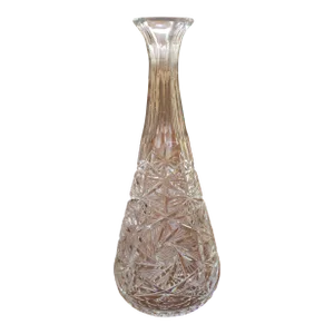 Early 20th Century American Brilliant Cut Glass Large Vase