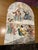 Ceramic altarpiece (panel of hand-painted tiles) with a Catholic religious subject, depicting the Holy Trinity (with Jesus...