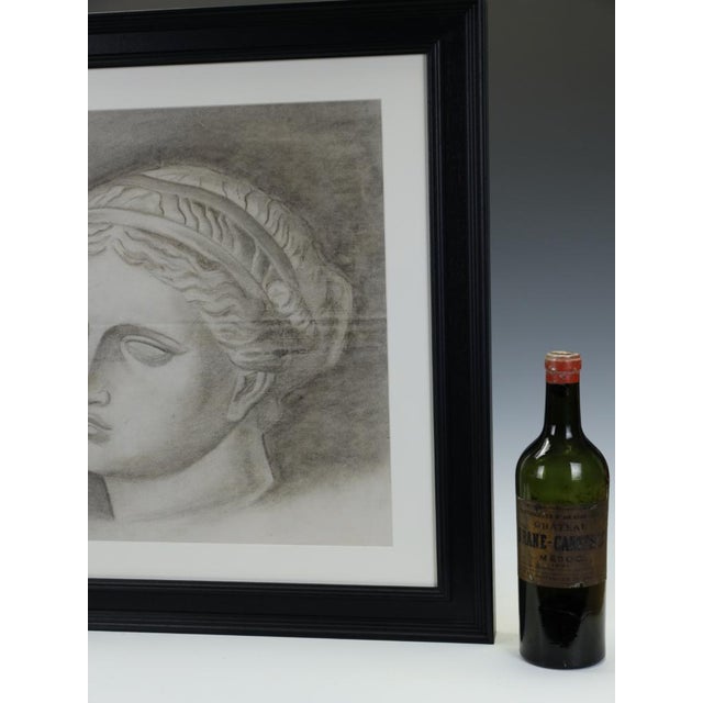 A Grand Scale Academic Study of a Classical Greek Figure This impressive 19th-century pencil drawing is a superb example...