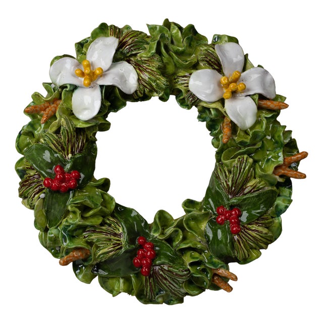 Holly Wreath, Magnolias & Berries For Sale