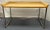 Mid Century Danish Modern Wood Desk With Chrome Base For Sale - Image 13 of 13