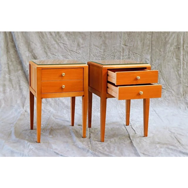 Nightstands with Drawers, 1970s, Set of 2 For Sale - Image 3 of 7