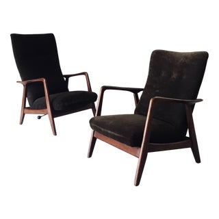 Rock Siësta Lounge Chairs by A. Relling and T. Bekken for Arnestad Bruk, Norway, 1957, Set of 2 For Sale