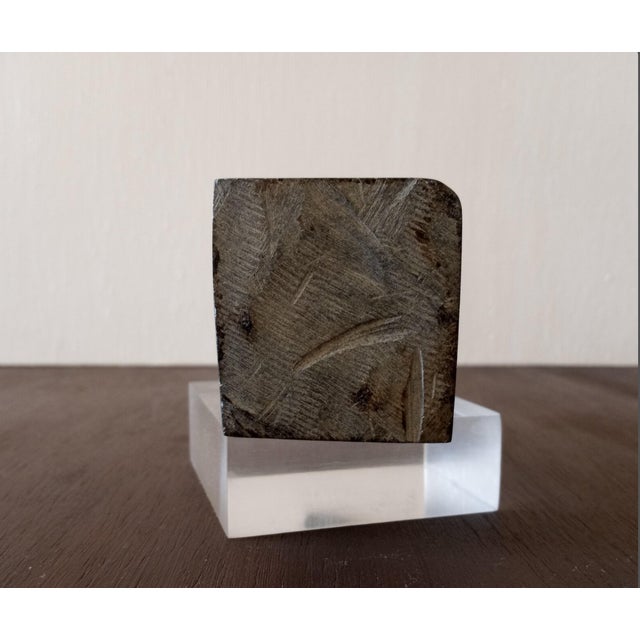 Luke Office Signed Shona Springstone Sculpture – Modernist Stylized Head For Sale - Image 10 of 10