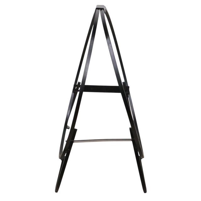 Mid 20th Century Small Wrought Iron Mid 20th Century Log Holder For Sale - Image 5 of 8