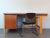 Brown Vintage Scandinavian Oak and Mahogany Desk by Hans J. Wegner for Getama, 1960s For Sale - Image 8 of 18