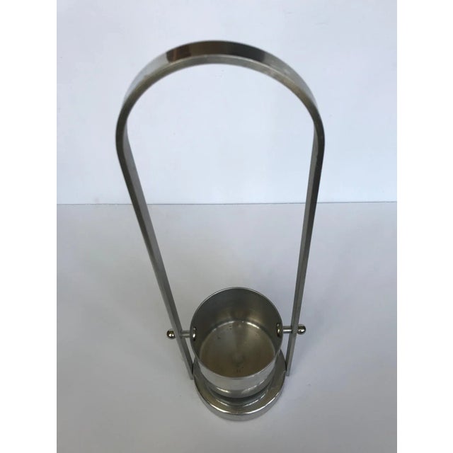 Mid-Century Modern Aluminum Wine Bottle Server For Sale - Image 4 of 10