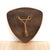 Wood Mid Century Danish Teak & Brass Mirror For Sale - Image 7 of 7