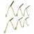 Large Brass Coat Rack with Hooks in the style of Auböck, France, 1950s For Sale - Image 18 of 18