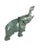 Stone Vintage Verdite Walking Elephant Hand Carved Sculpture For Sale - Image 7 of 11