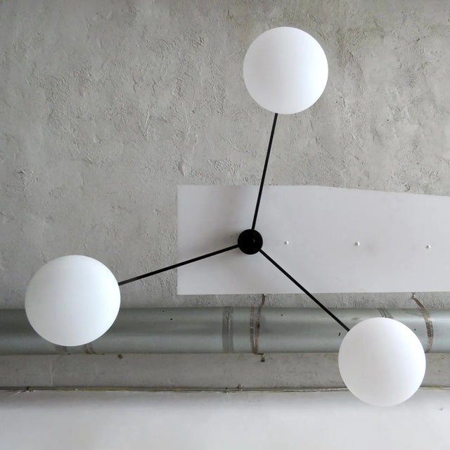 Gallery L7 Nl-3 Flushmount Chandelier by Gallery L7 For Sale - Image 4 of 12