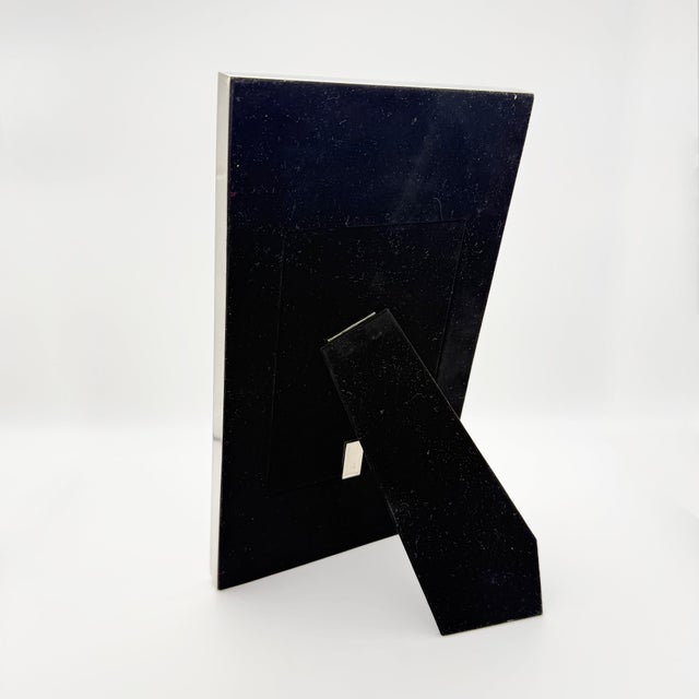 Modern Ralph Lauren Black Crocodile Leather Picture Frame For Sale - Image 3 of 7